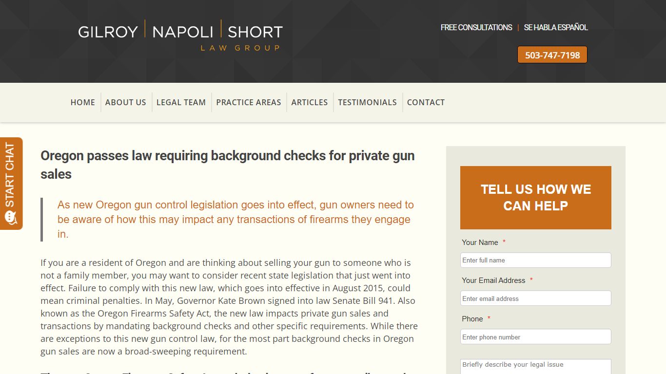 Oregon passes law requiring background checks for private gun sales ...
